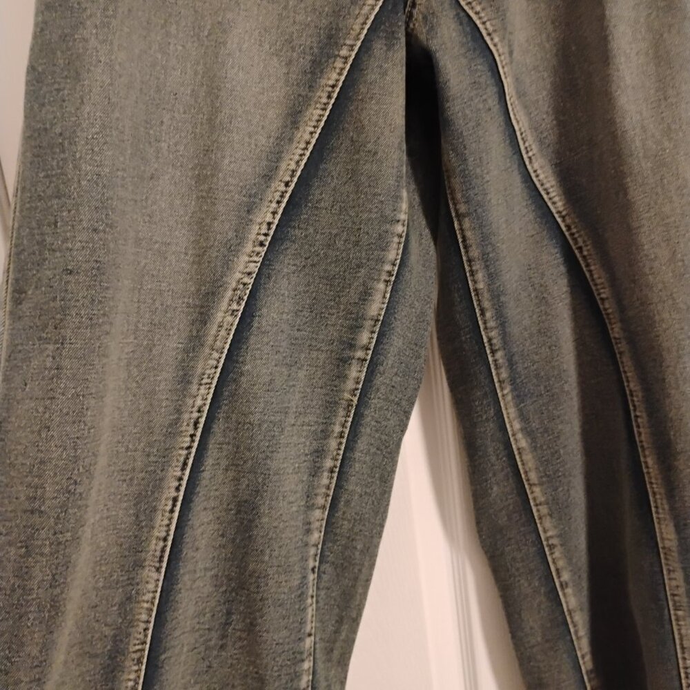 Shein Plus Size Casual Daily Distressed Wide Leg Jeans with Slant Pockets Sz. 1X - Picture 3 of 16